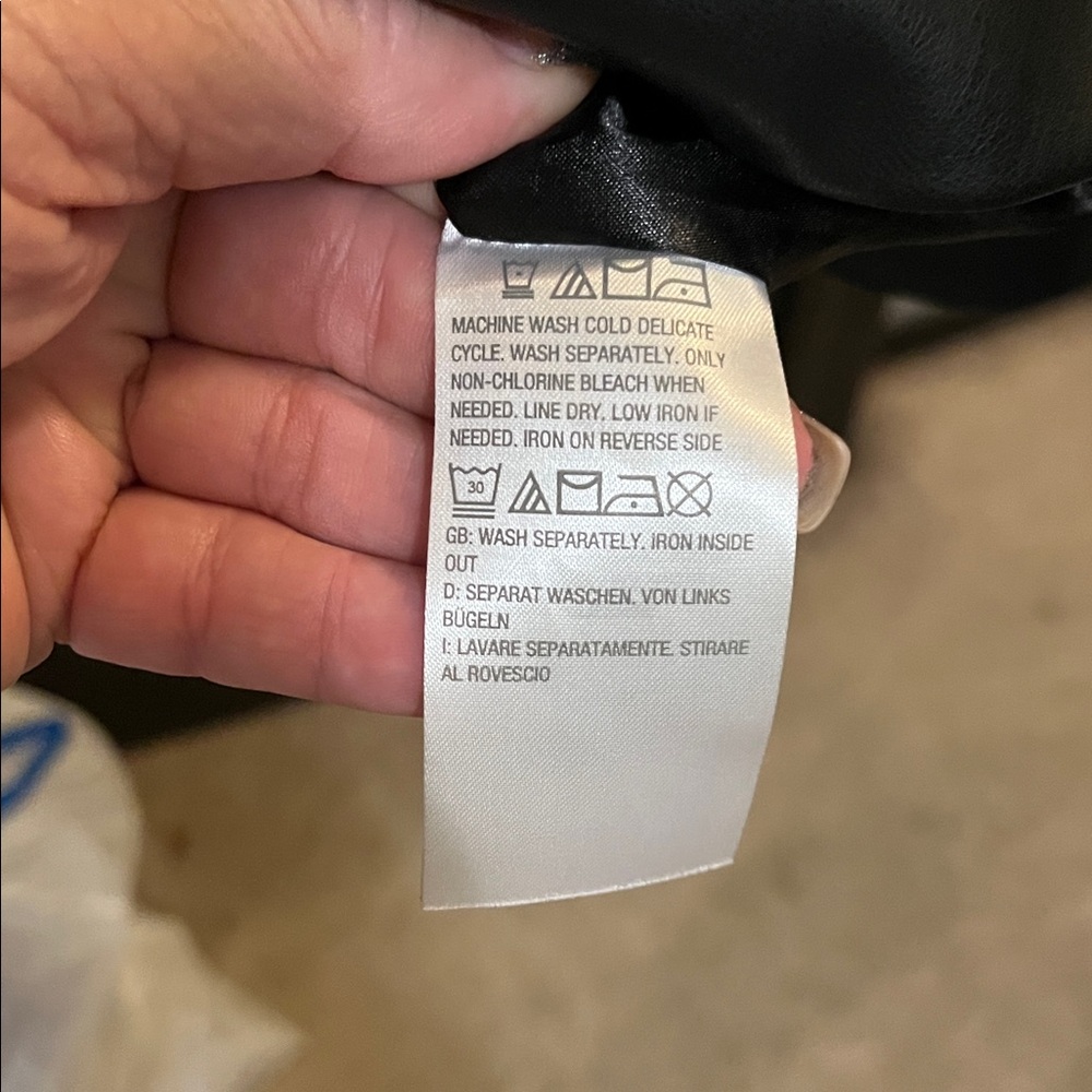 Winter Coat Studio Park Black Pleather Jacket - image 3